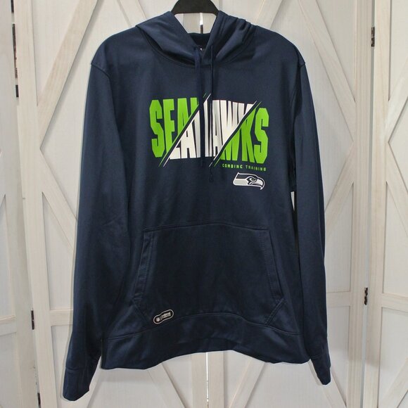 New Era NFL Seattle Seahawks Men's Pullover Performance Fleece Hoodie - Picture 1 of 6